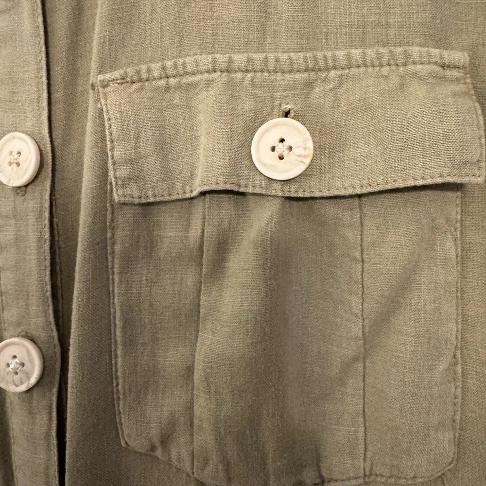 Zara Linen belted jumpsuit